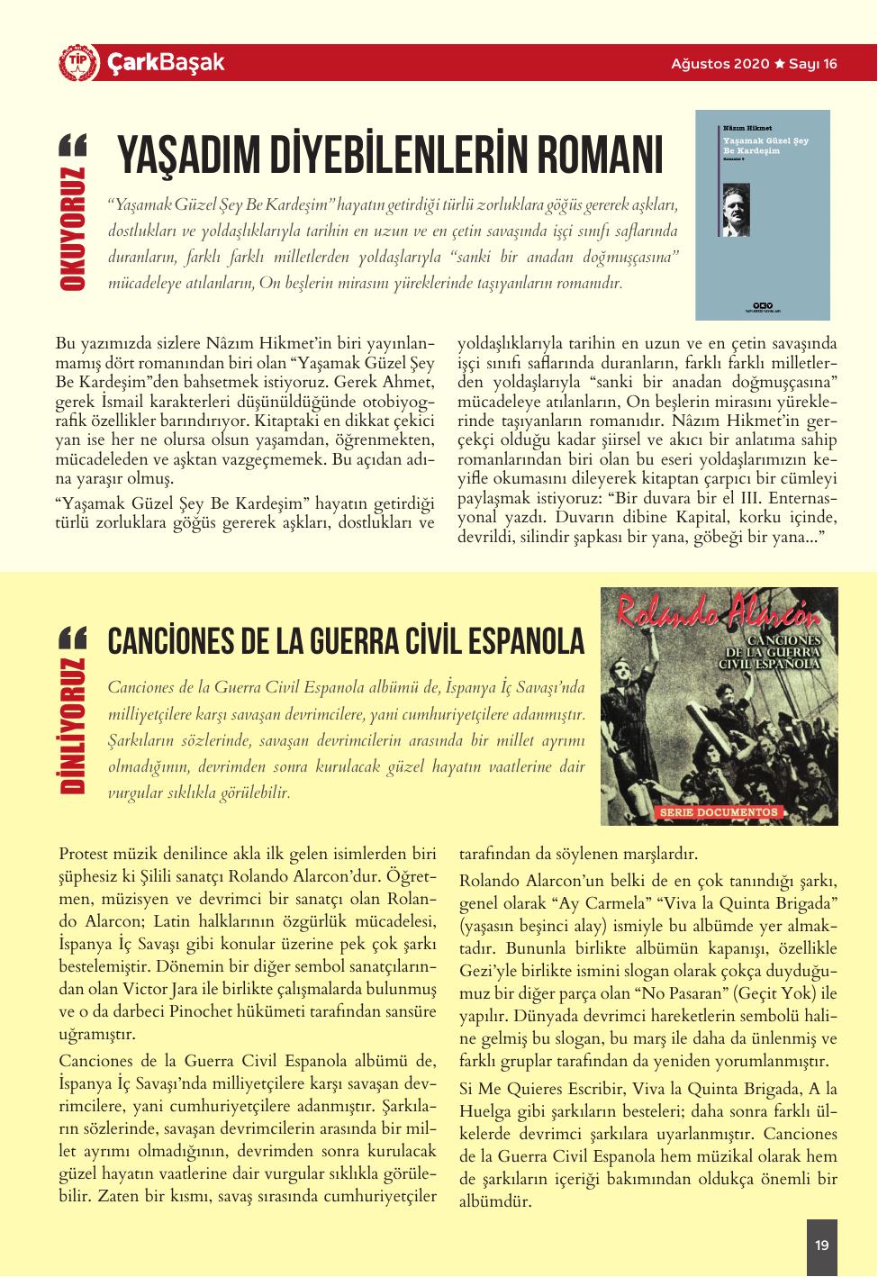 Sayı 16 - Sayfa 19