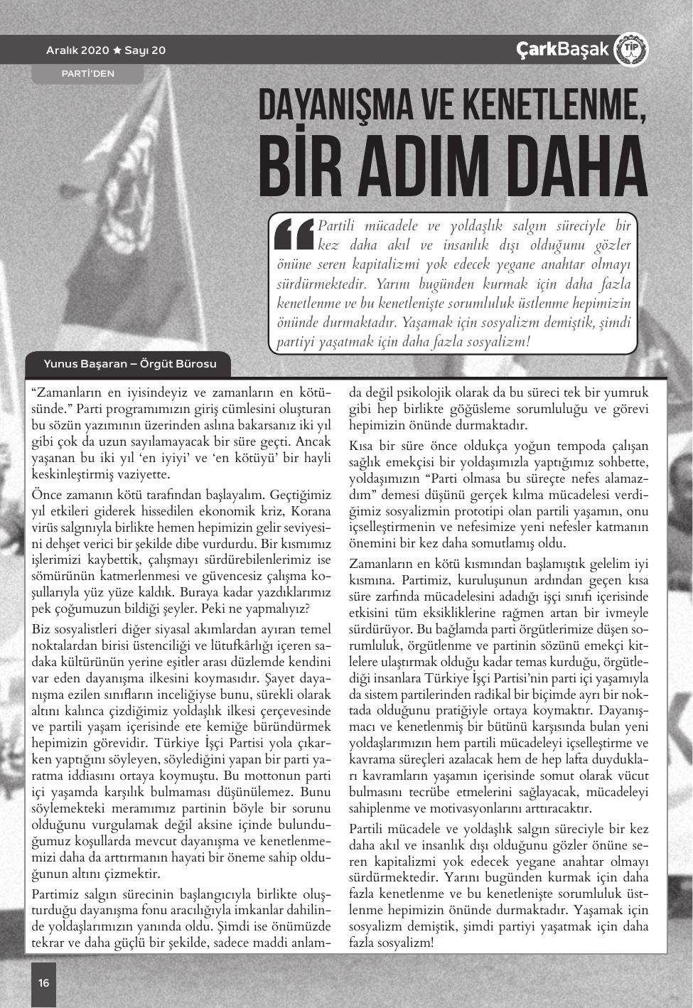 Sayı 20 - Sayfa 16