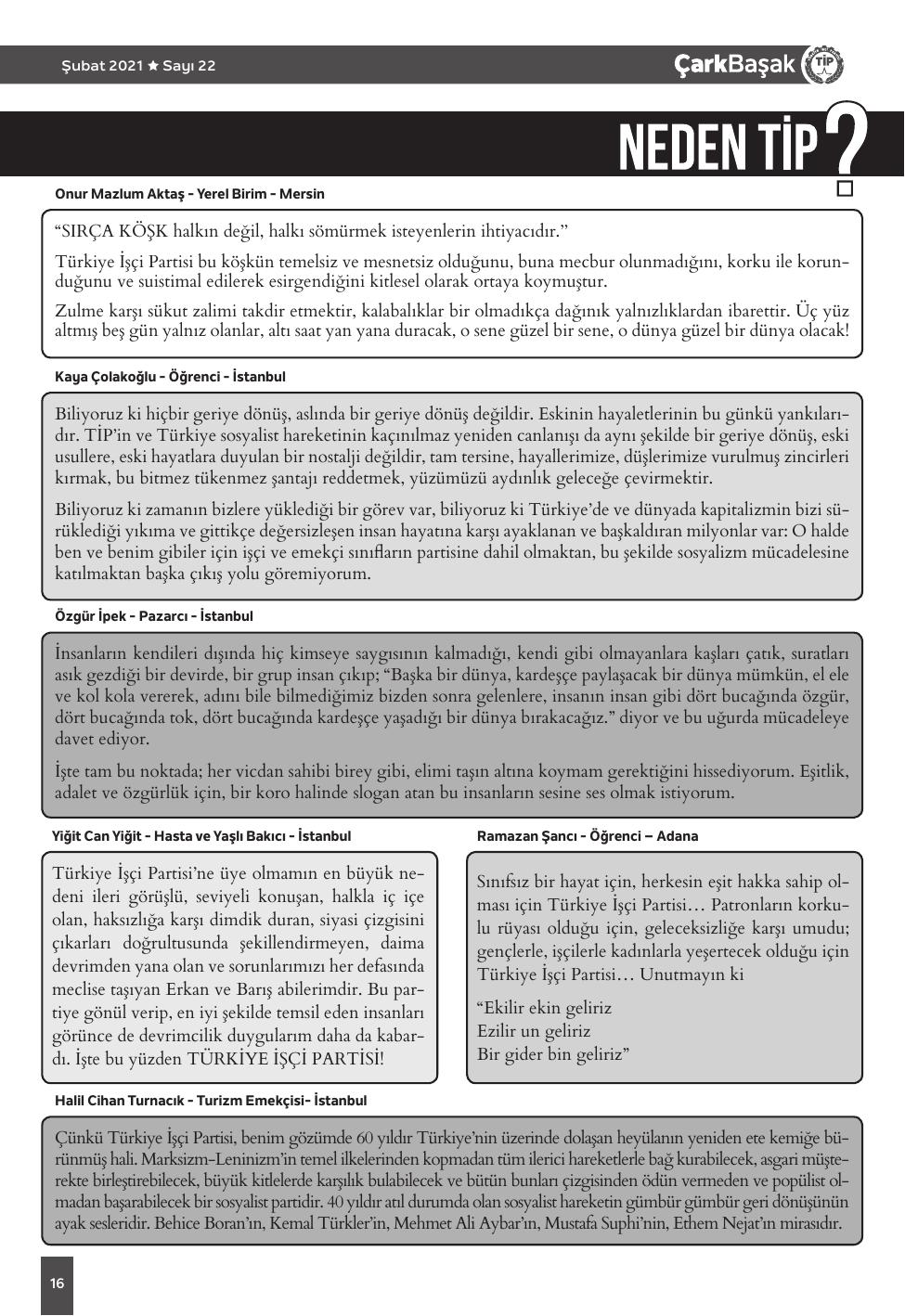 Sayı 22 - Sayfa 16
