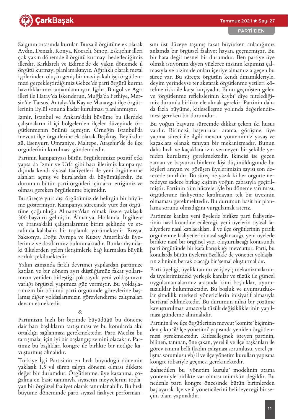 Sayı 27 - Sayfa 11