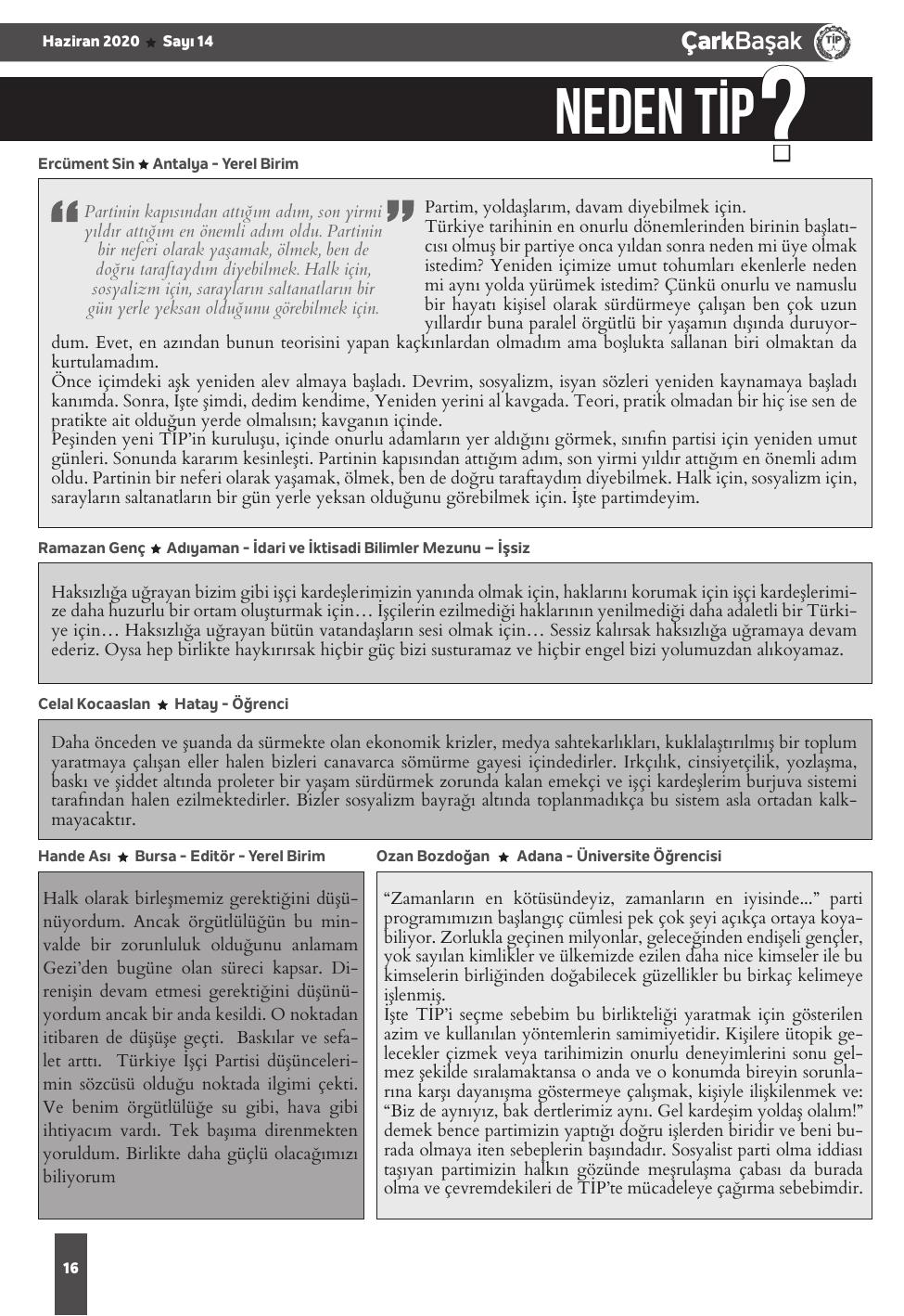 Sayı 14 - Sayfa 16