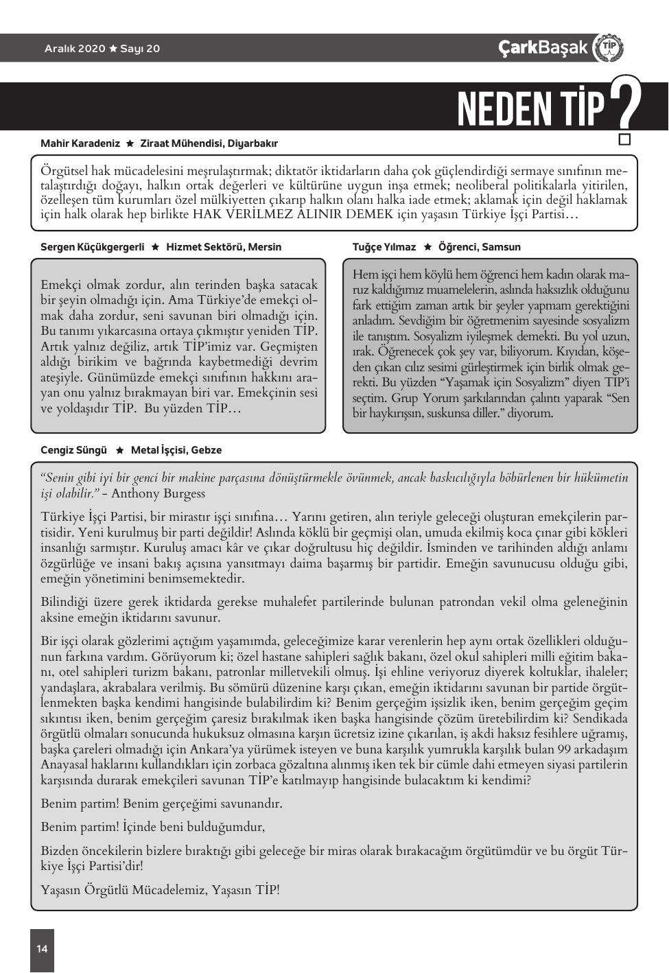 Sayı 20 - Sayfa 14