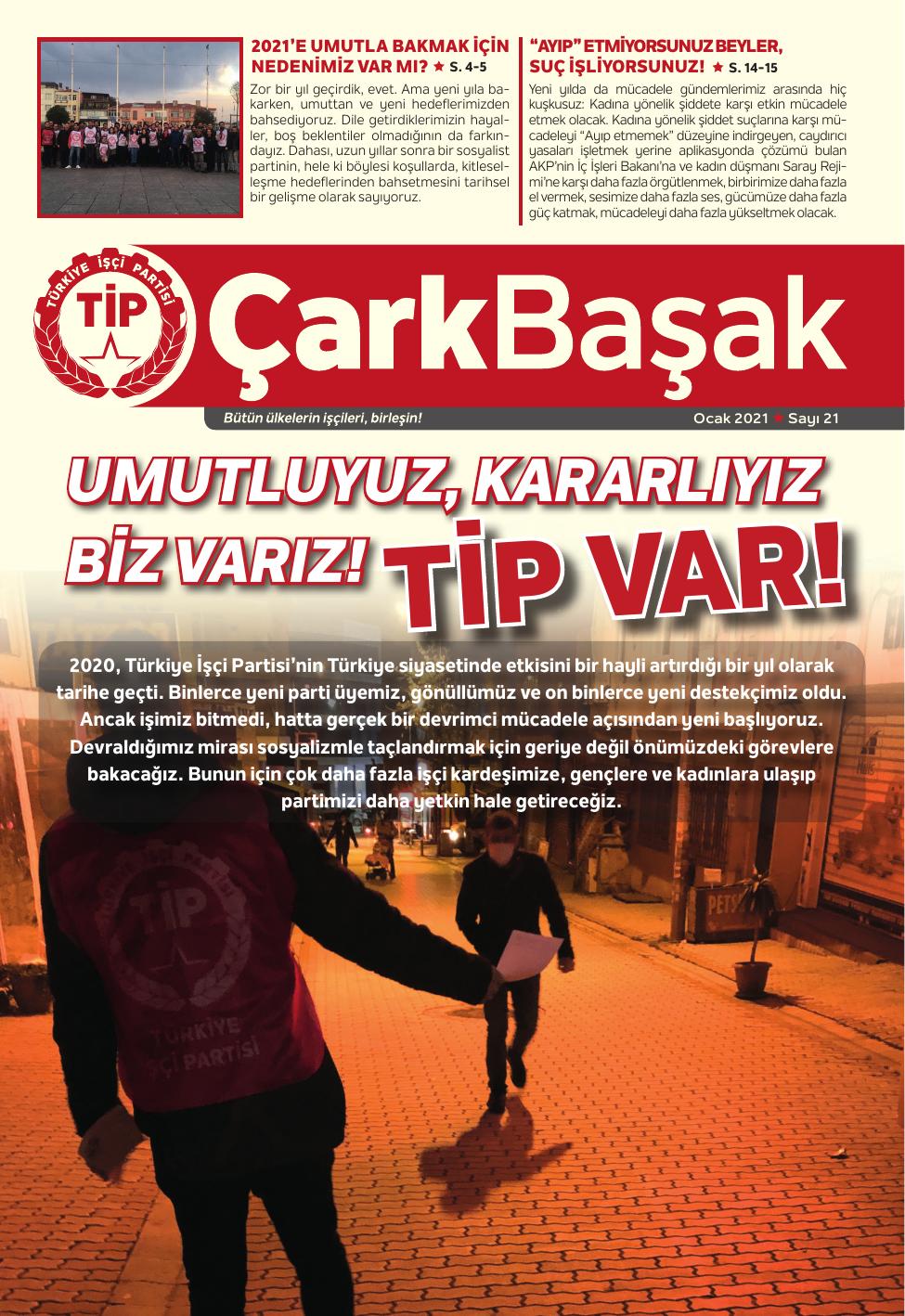 Sayı 21 kapak (1. sayfa)