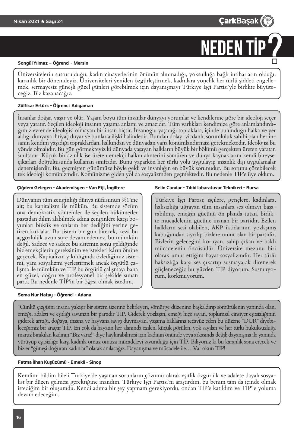 Sayı 24 - Sayfa 16
