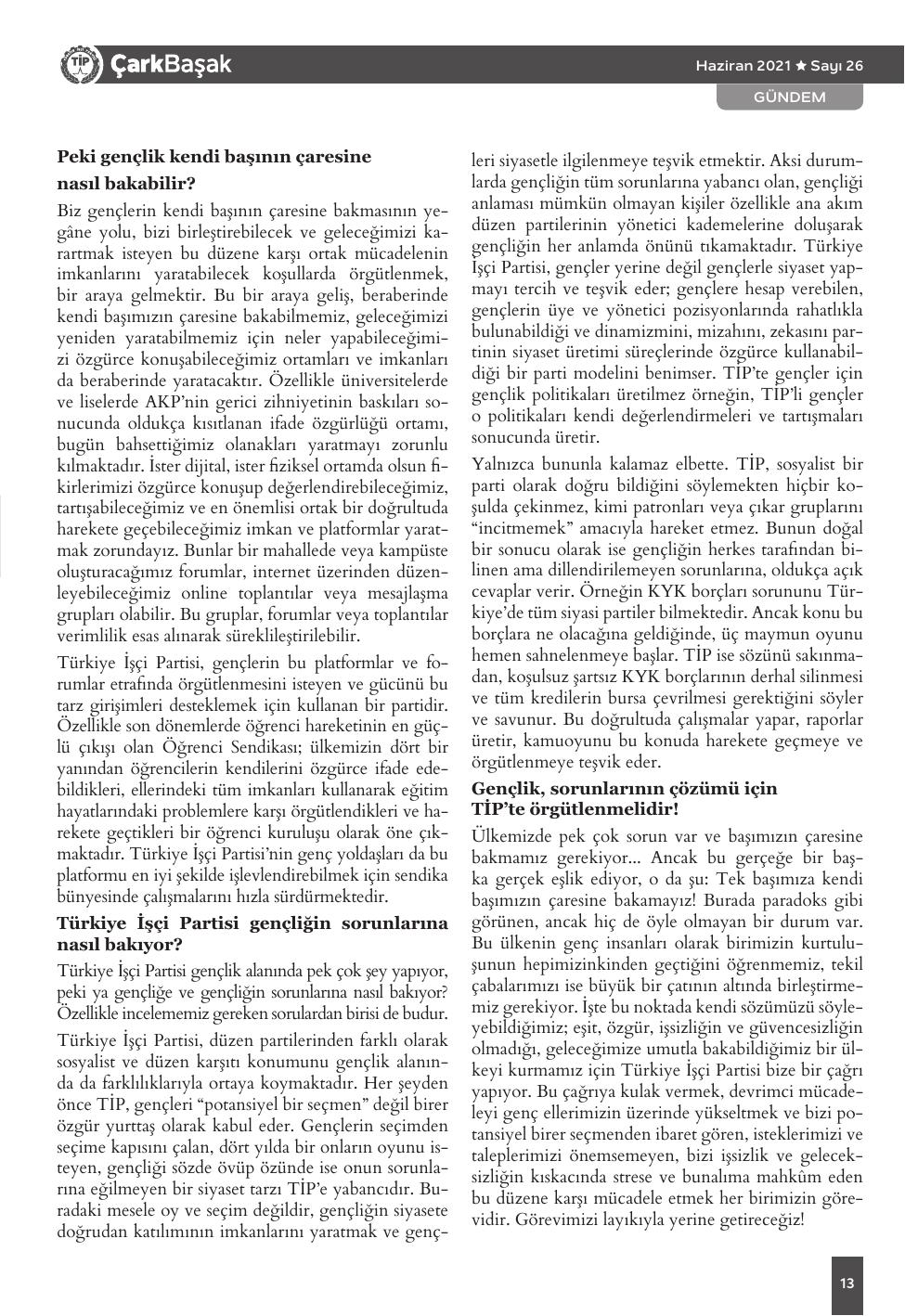 Sayı 26 - Sayfa 13